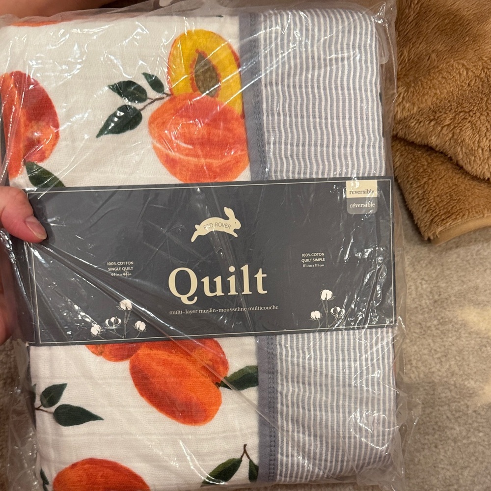 Red Rover cotton blanket - new in package